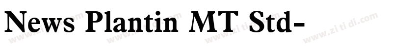 News Plantin MT Std字体转换